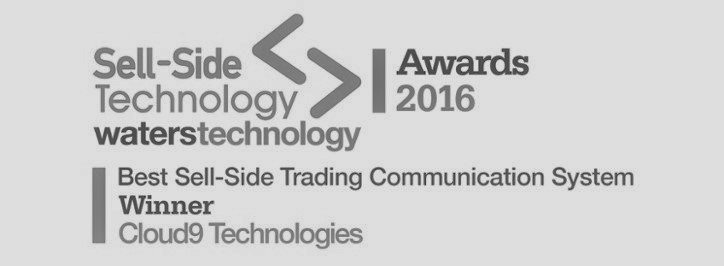 Cloud9 Wins Best Sell-Side Trading Communication System