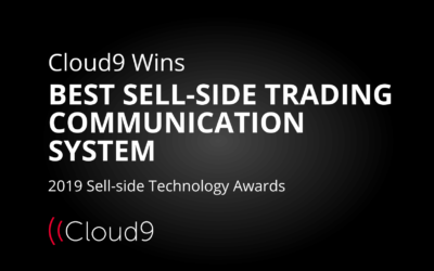 Cloud9 Wins Best Sell-Side Trading Communication System Award for Third Year