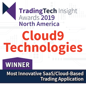 Cloud9 Wins Most Innovative SaaS/Cloud-based Trading Application in the A-Team TradingTech Insight Awards