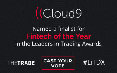Cloud9 Named Finalist for Fintech of the Year in Leaders in Trading Awards